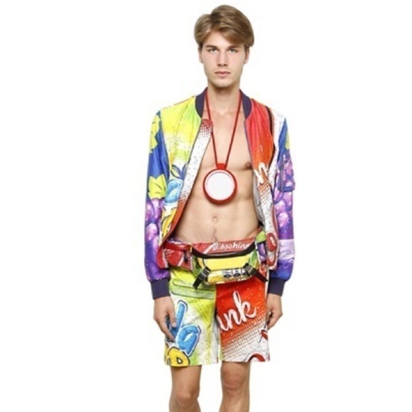 MOSCHINO COUTURE Soda Pop Bomber Jacket Size 48 - Picture 11 of 11